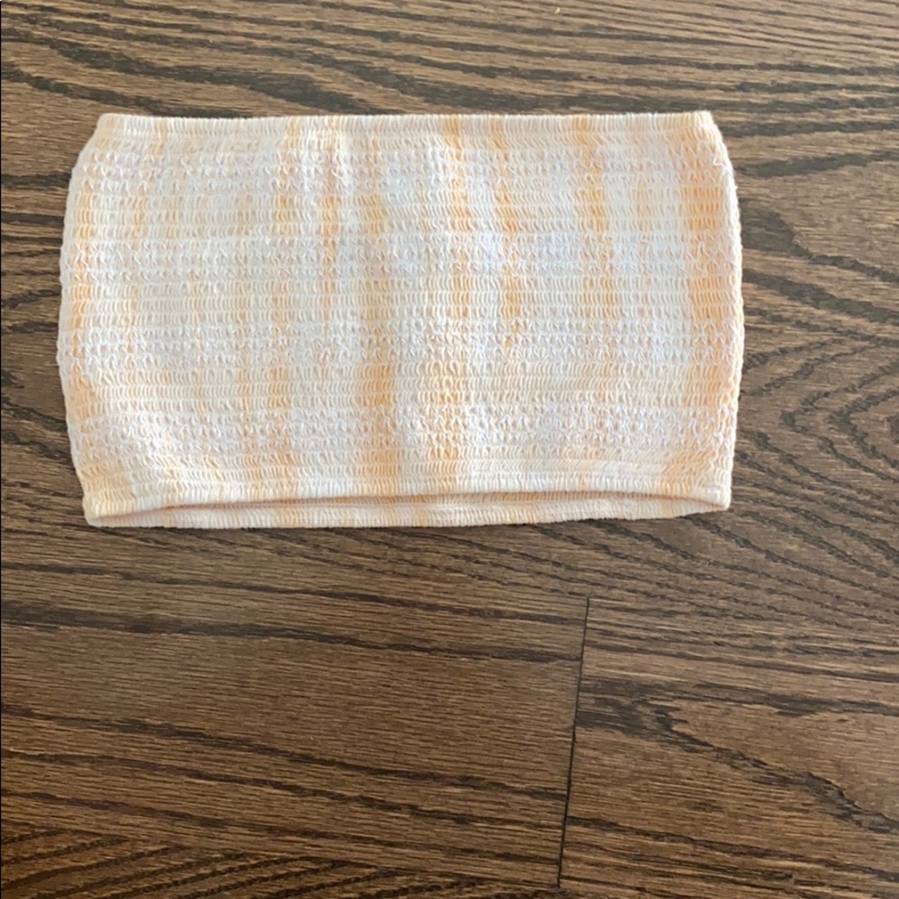 PacSun peach tie dye crop top
